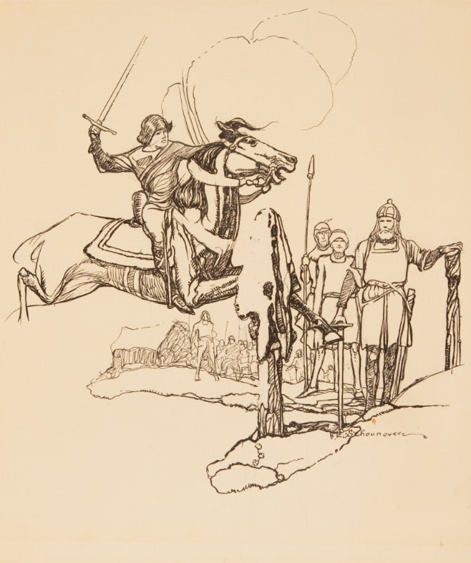 In the Quintain Roland Would Dash up Again and Again at Full Gallop to Strike a Furious Blow at the Empty, Harmless Hauberk