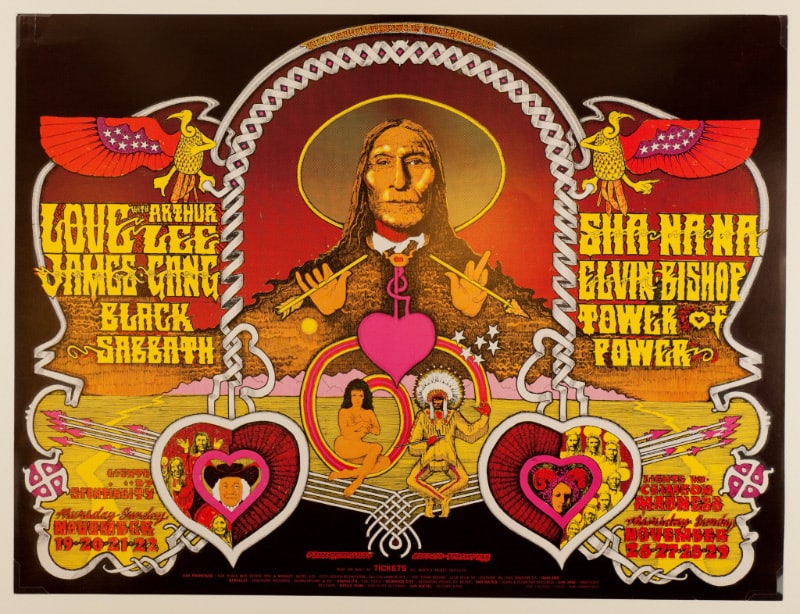 Love with Arthur Lee, James Gang, Black Sabbath, Sha Na Na, Elvin Bishop, Tower of Power