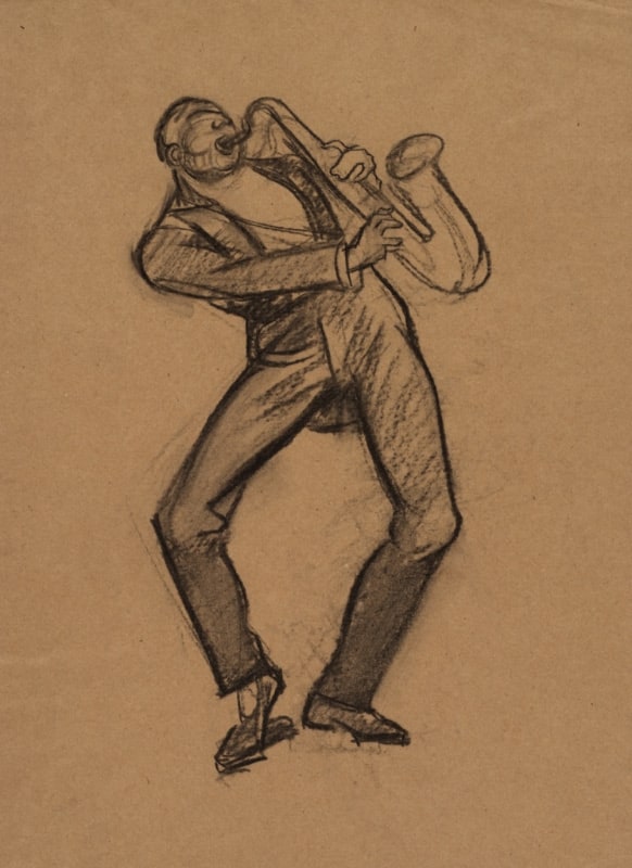 Man playing saxophone