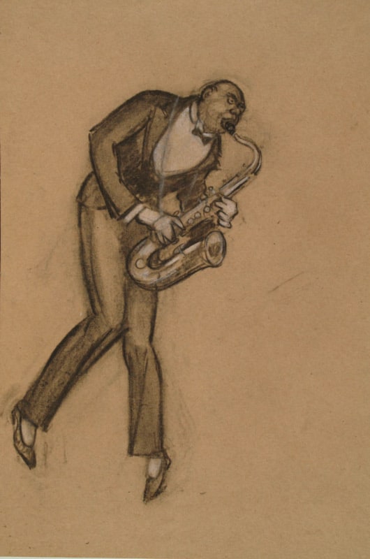 Man playing saxophone