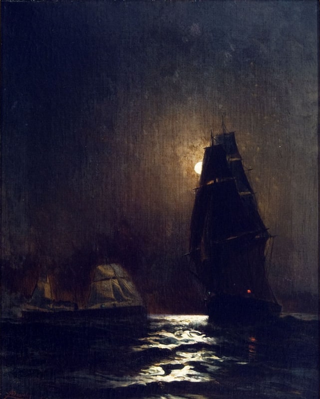Moonlight, At Sea