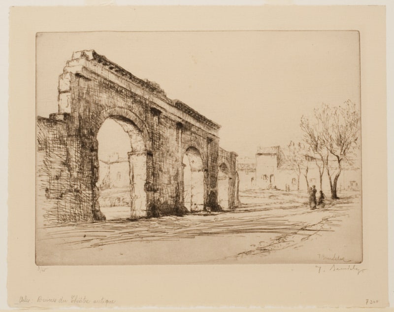 Ruines du théâtre antique à Arles