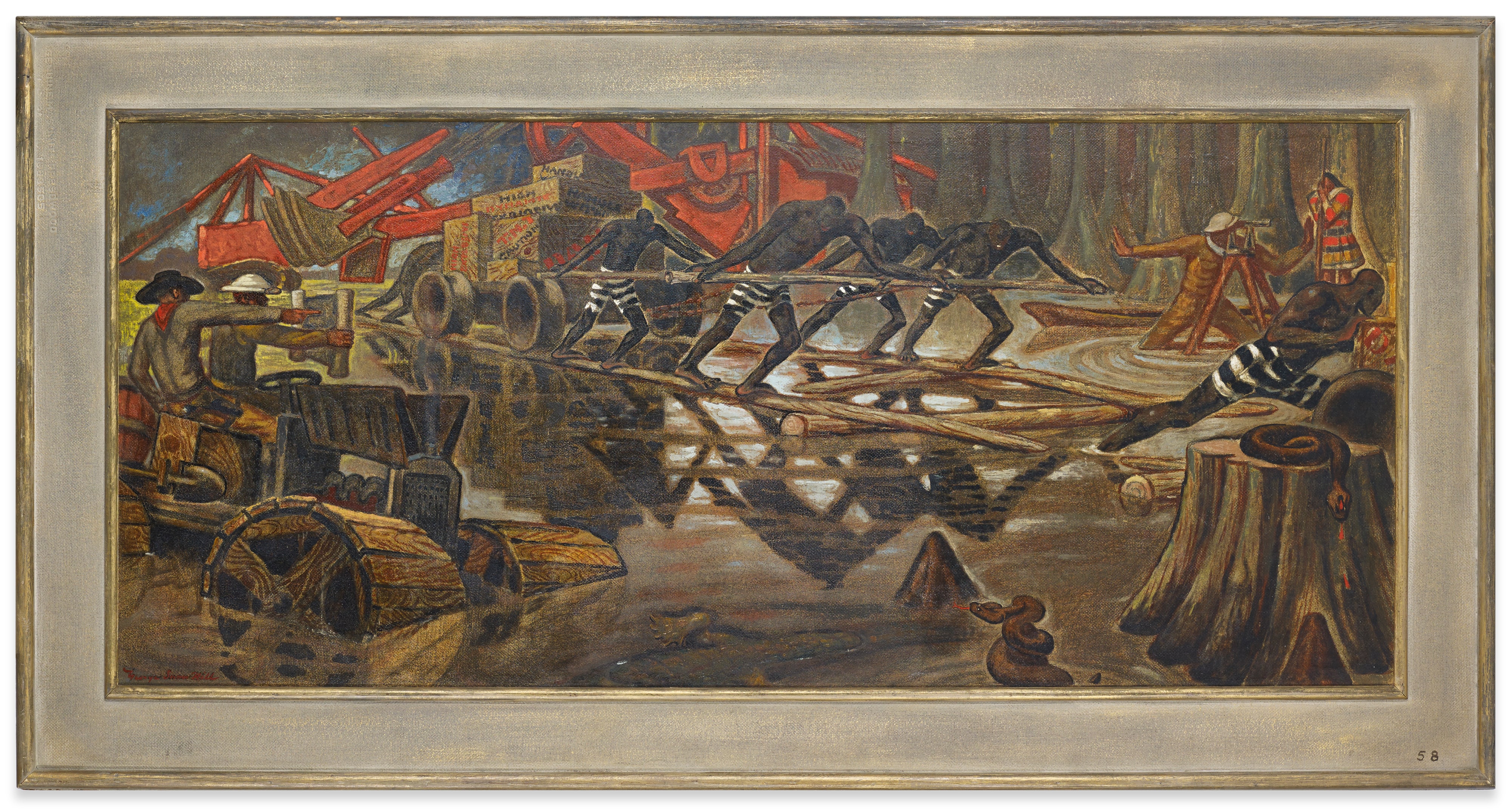 Building the Tamiami TrailProduced for Miami Post Office and Courthouse competition, organized by Section of Fine Arts, Treasury Department, not executed