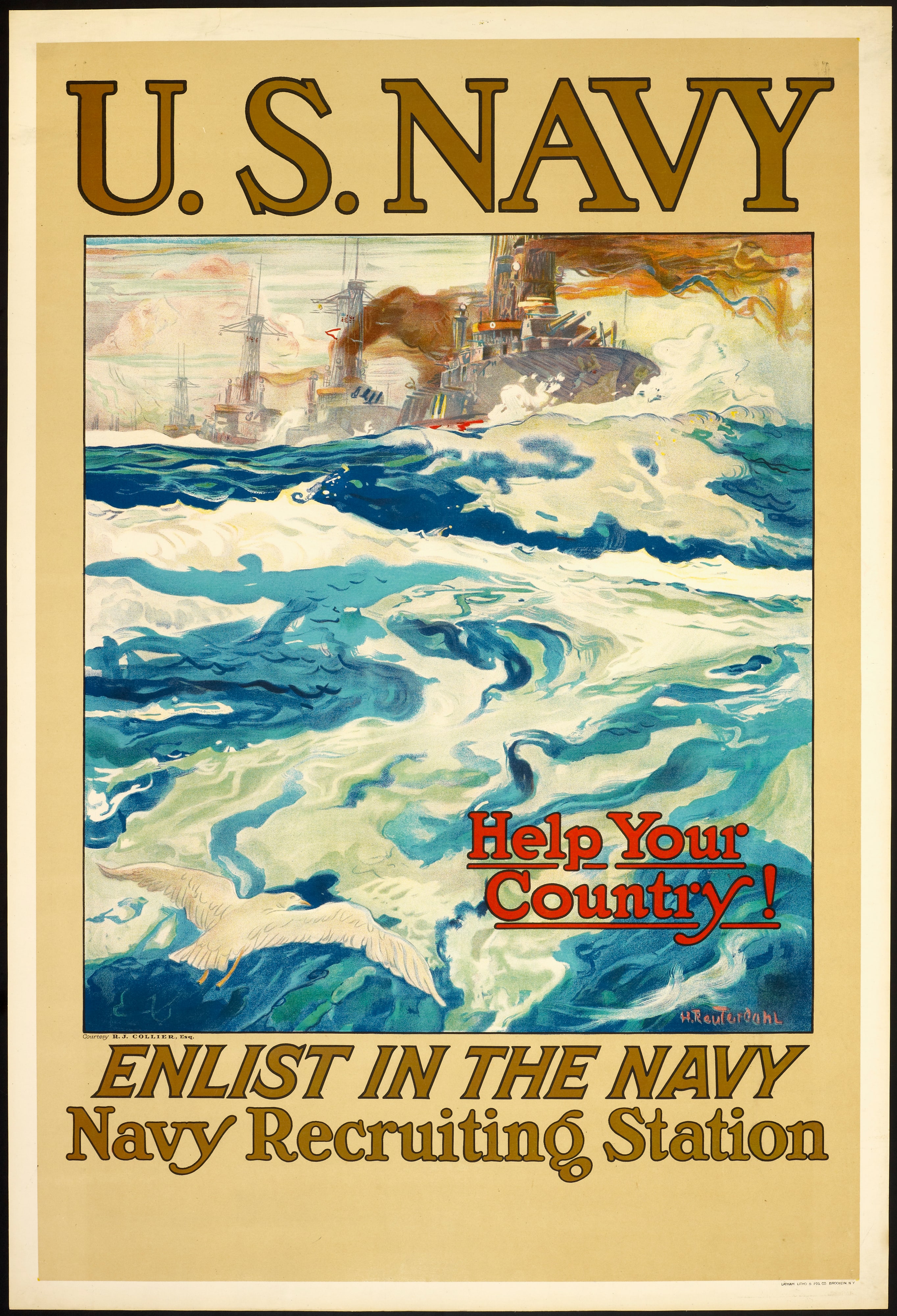 U.S. Navy. Help Your Country! Enlist in the Navy