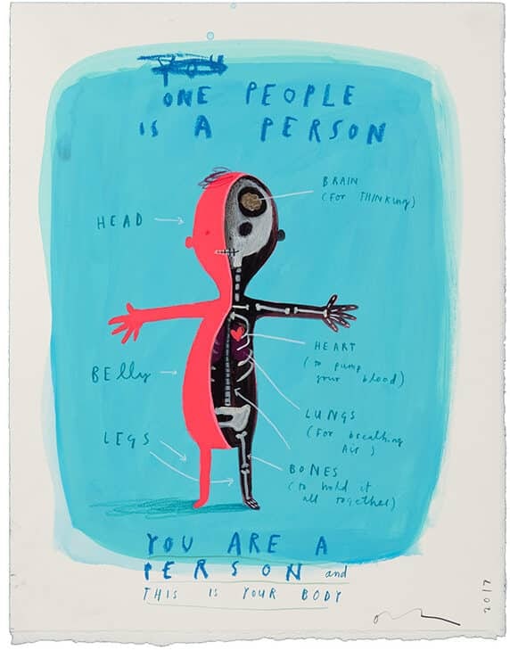 “You are a person and this is your body,” from the book, “Here We Are.”