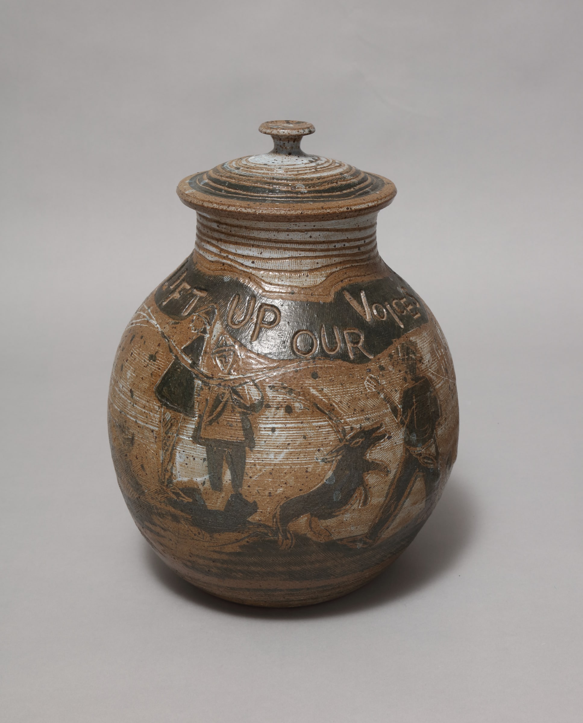 Covered jar