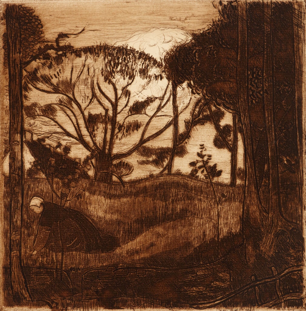 Evening: The Gleaner (Le Soir: La Glaneuse)