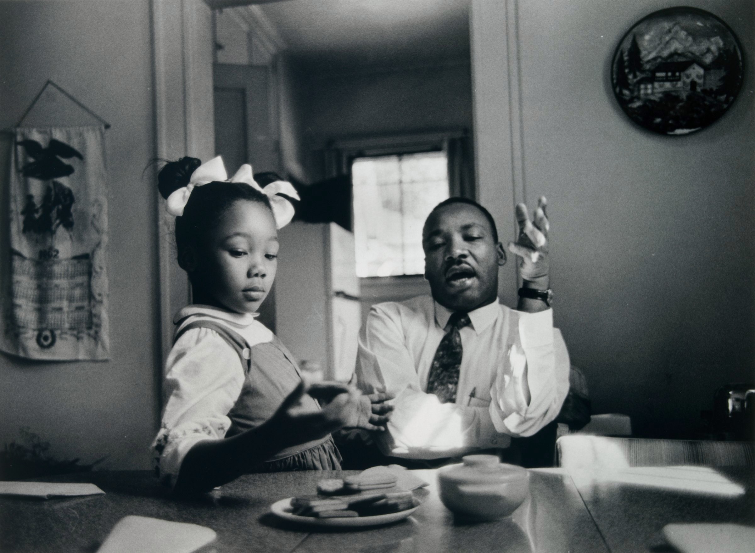 Dr. Martin Luther King Jr. at Home with His Family, 1962 (in Kitchen)