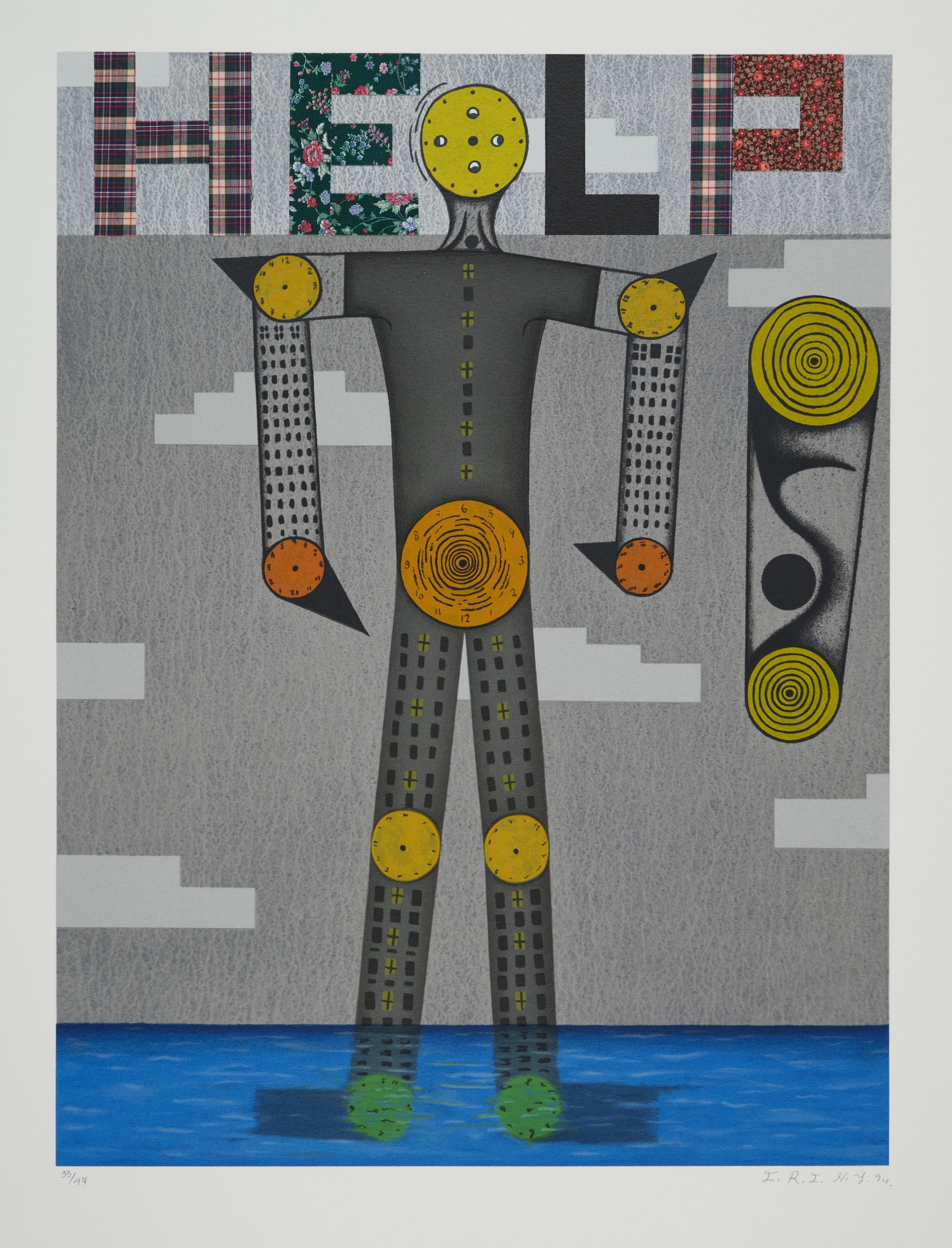 Help, from the portfolio of five screenprints “Five”