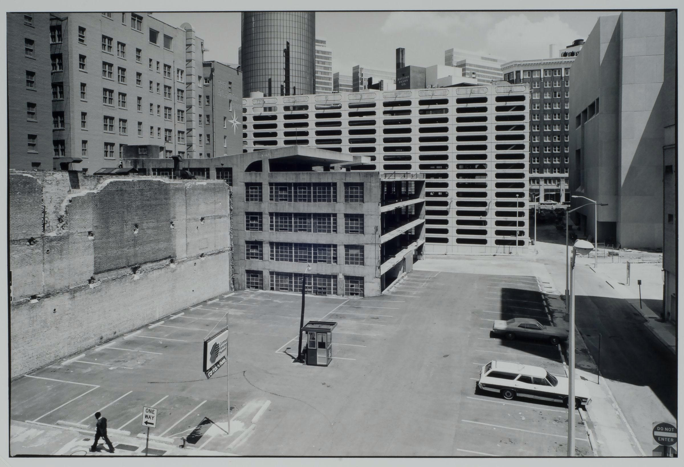 Empty Parking Lot, Partly Demolished Buildings, Atlanta Ga