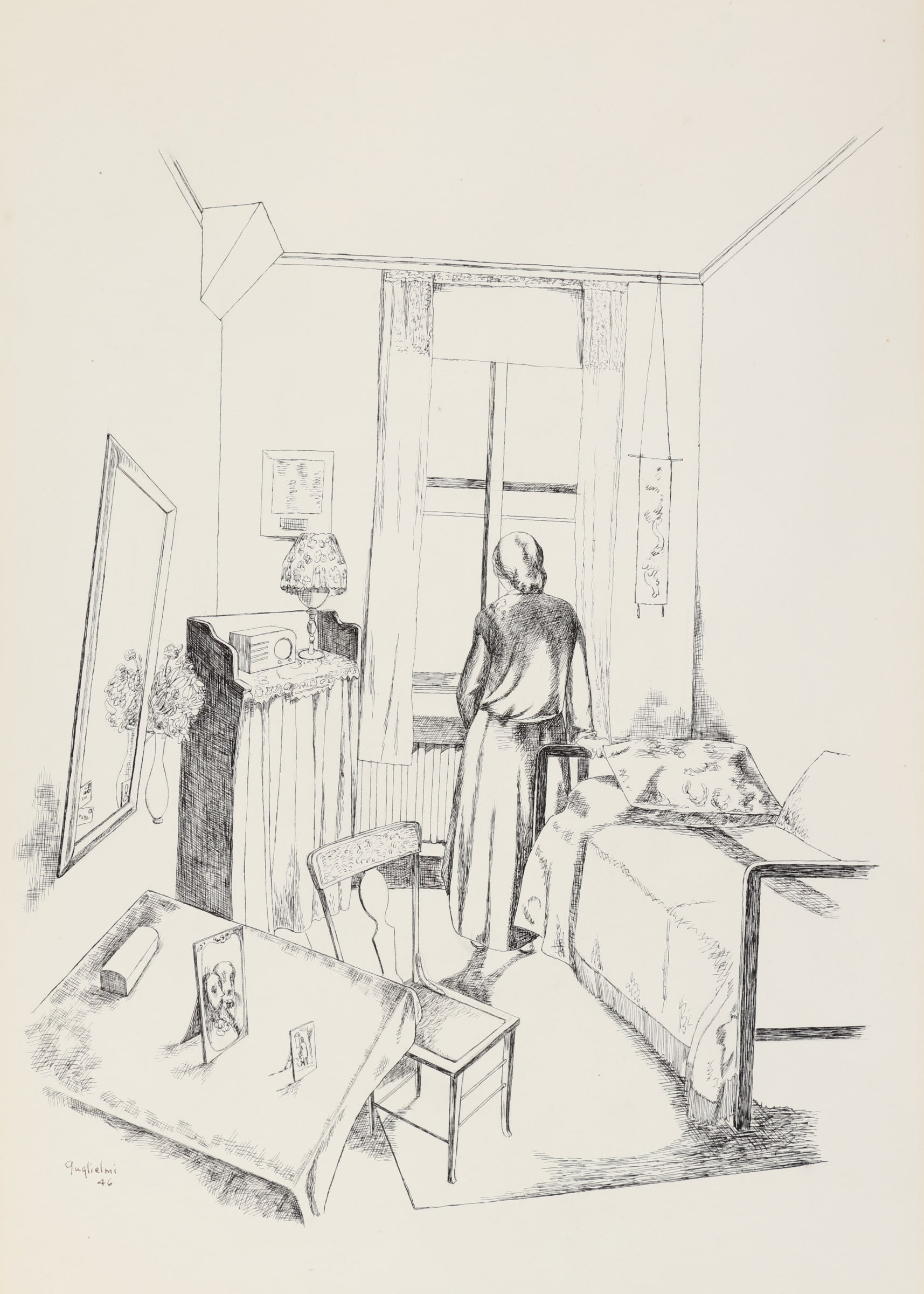 Interior with Figure