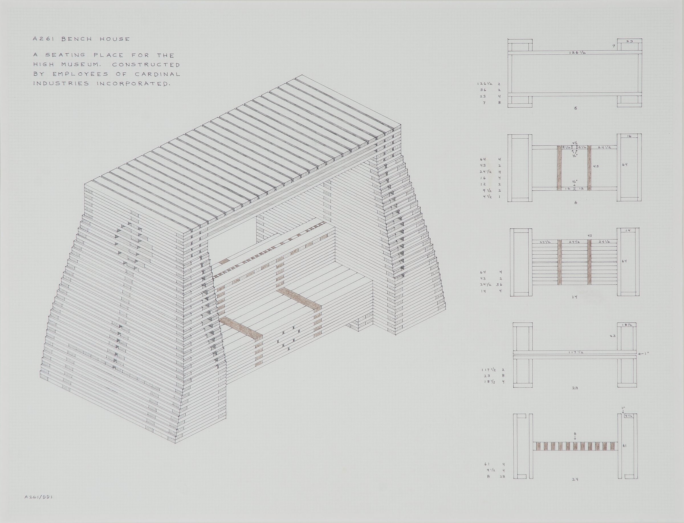Drawing for Bench House