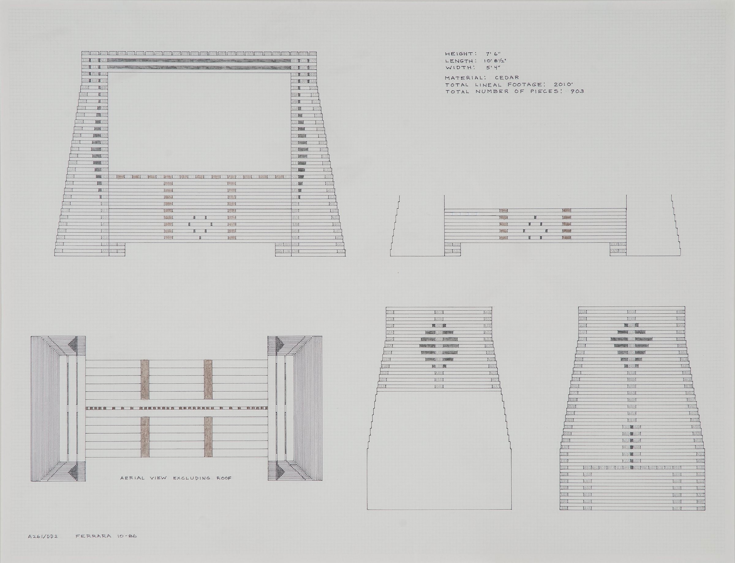 Drawing for Bench House
