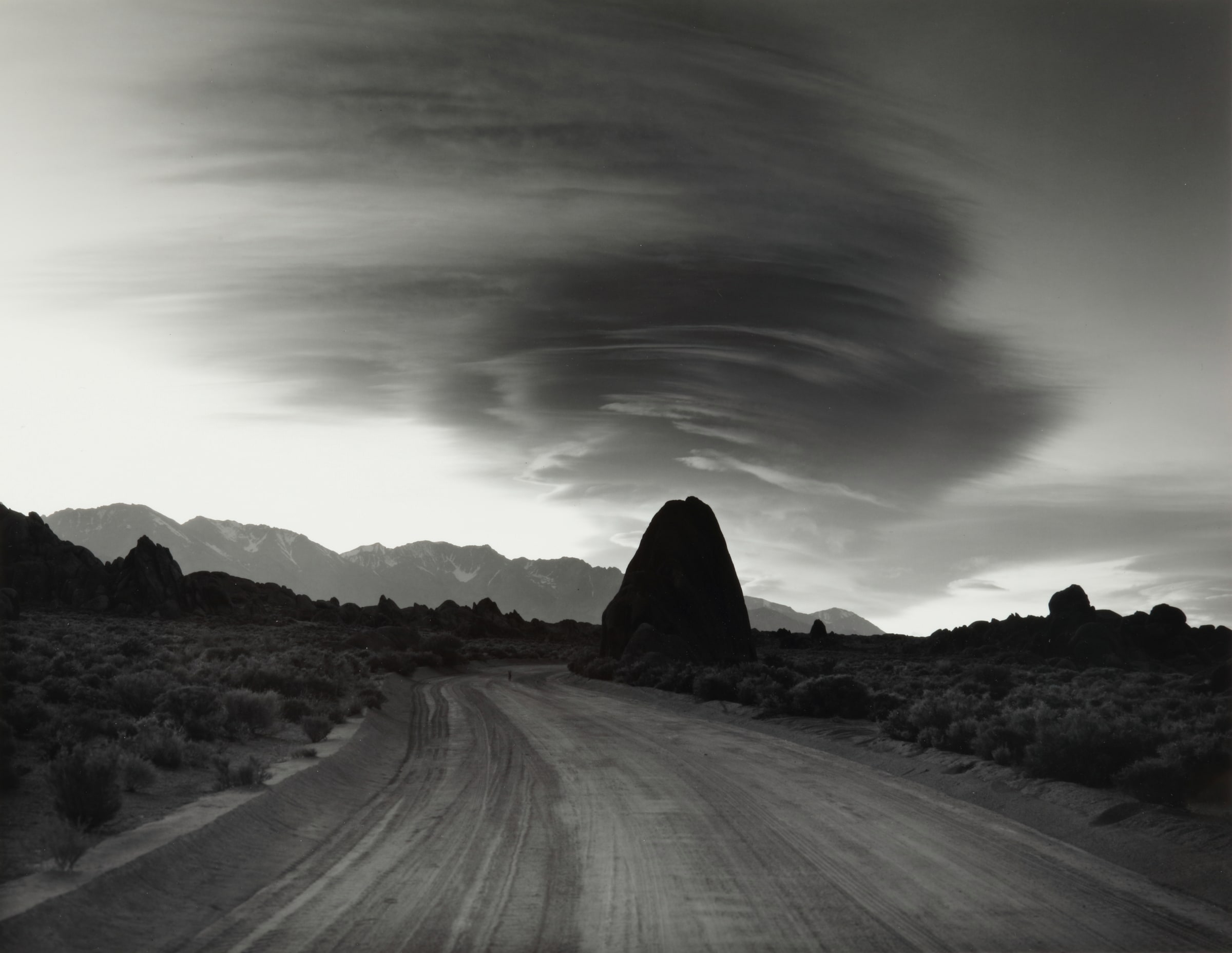 Triangle Rock, Evening Clouds, Alabama Hills