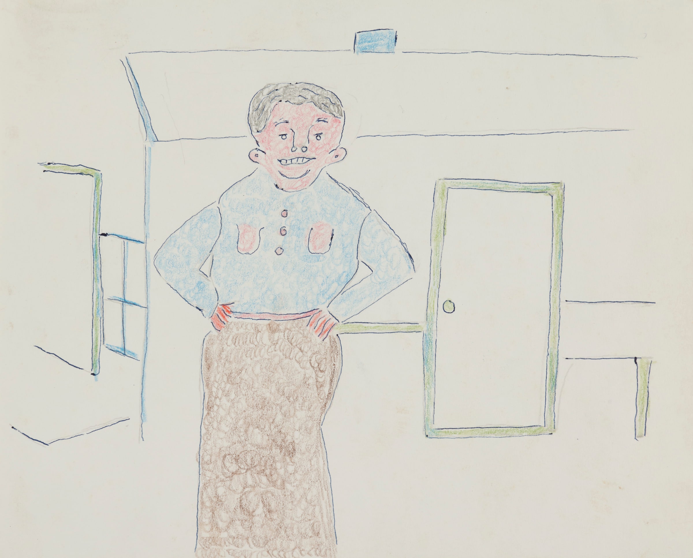 Woman with Door