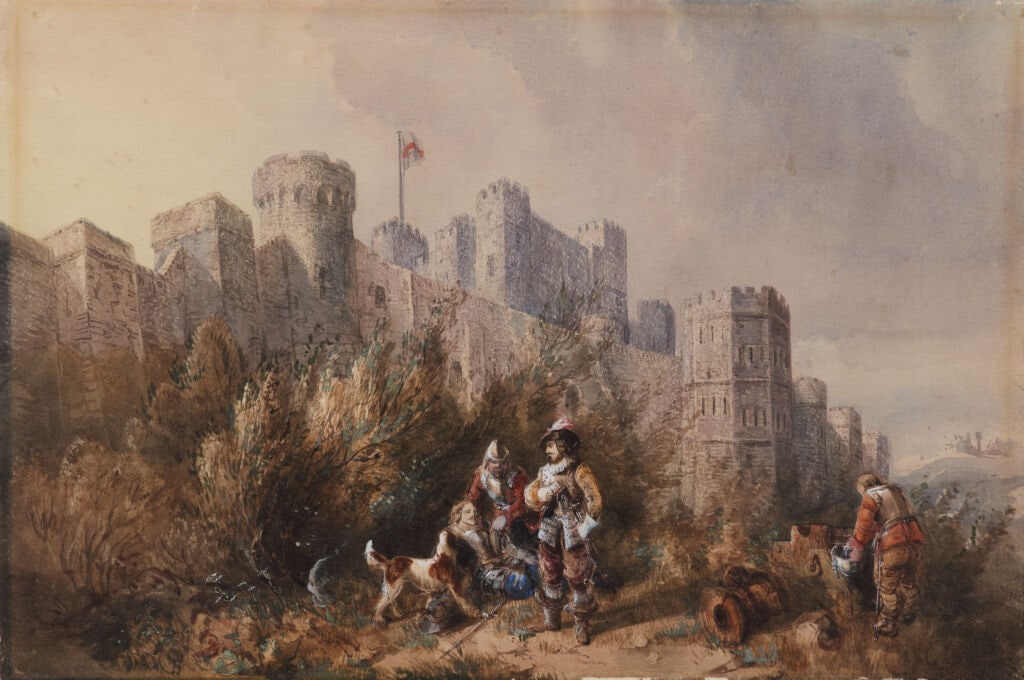 Civil War Scene, with Castle