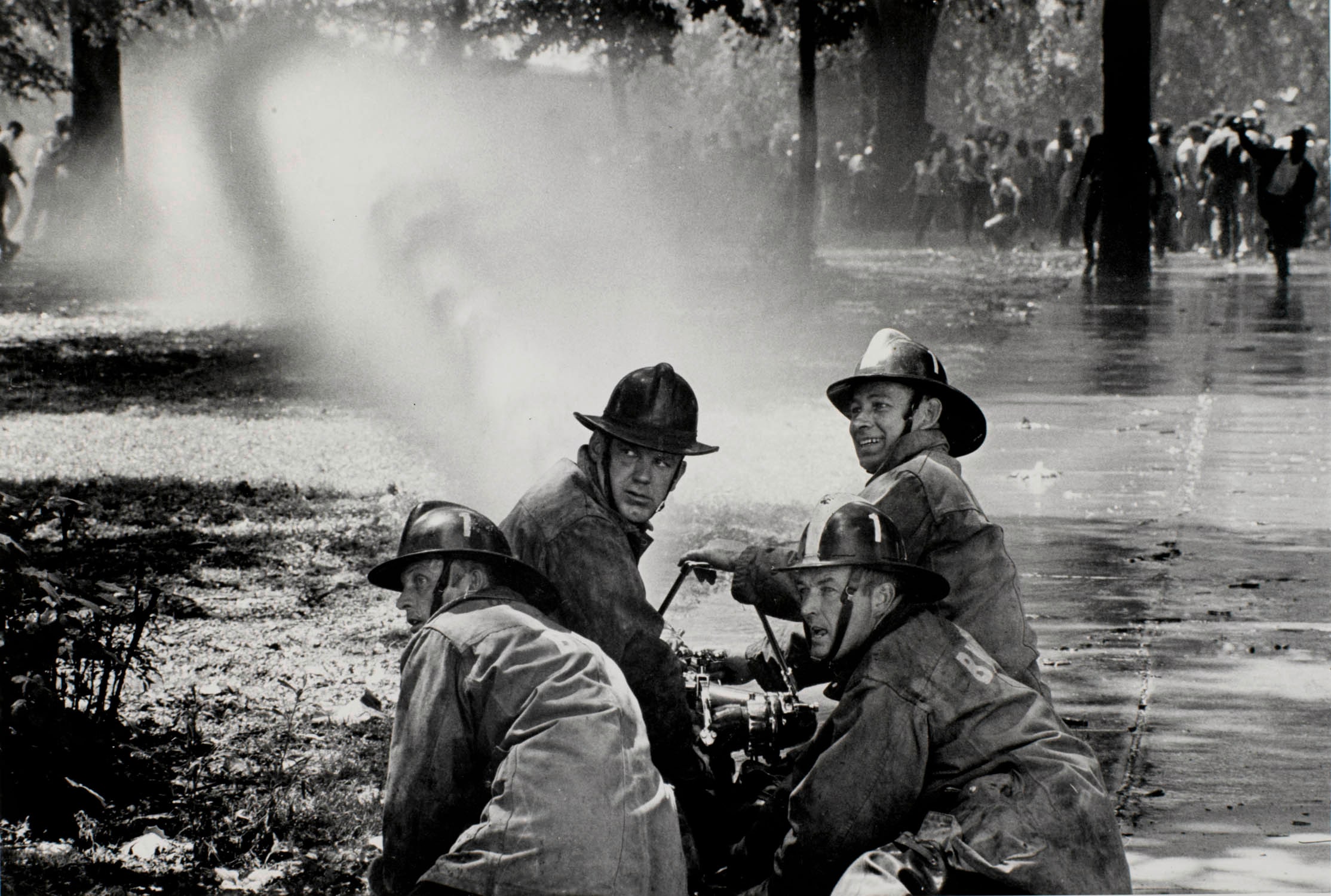 Firemen Hosing Demonstrators, Kelly Ingram Park, Birmingham, Alabama
