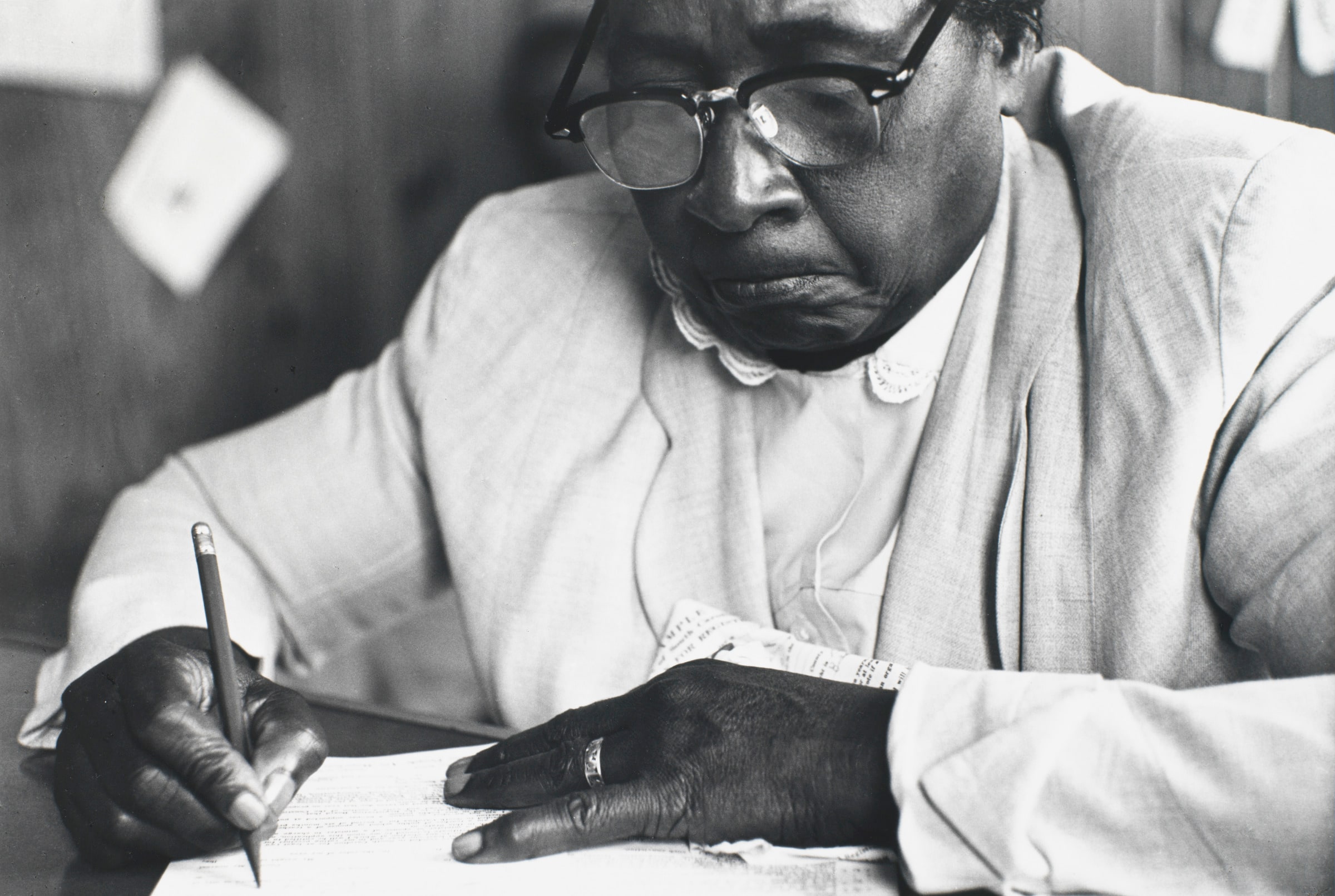 Woman Registering to Vote, Sumter, South Carolina