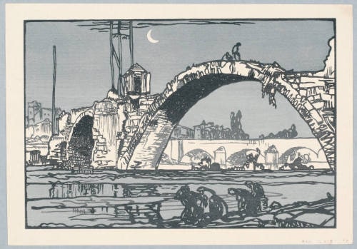 Roman Bridge over the Loire River, France (Stage 3b of 7: Color Compilation)