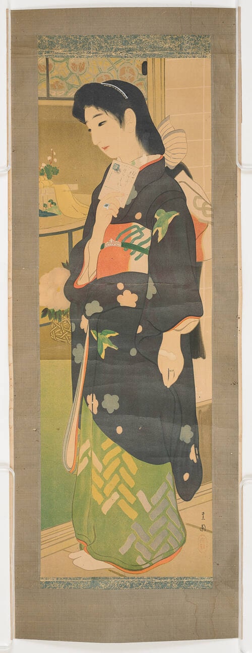 Woman with Letter