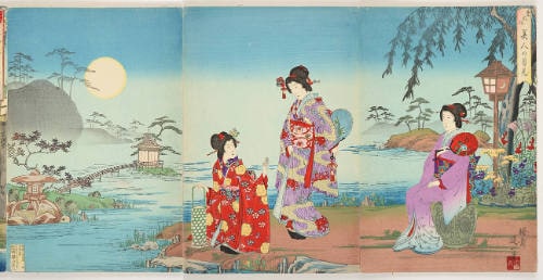 Women Viewing the Moon
