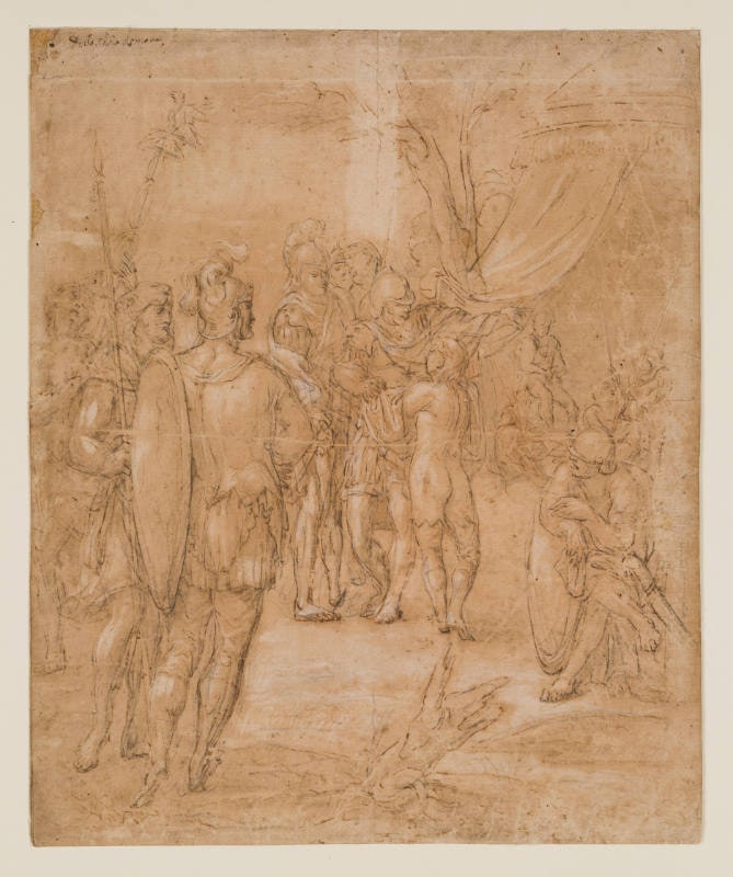 Roman Camp Scene