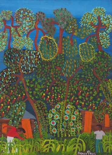 gathering fruit