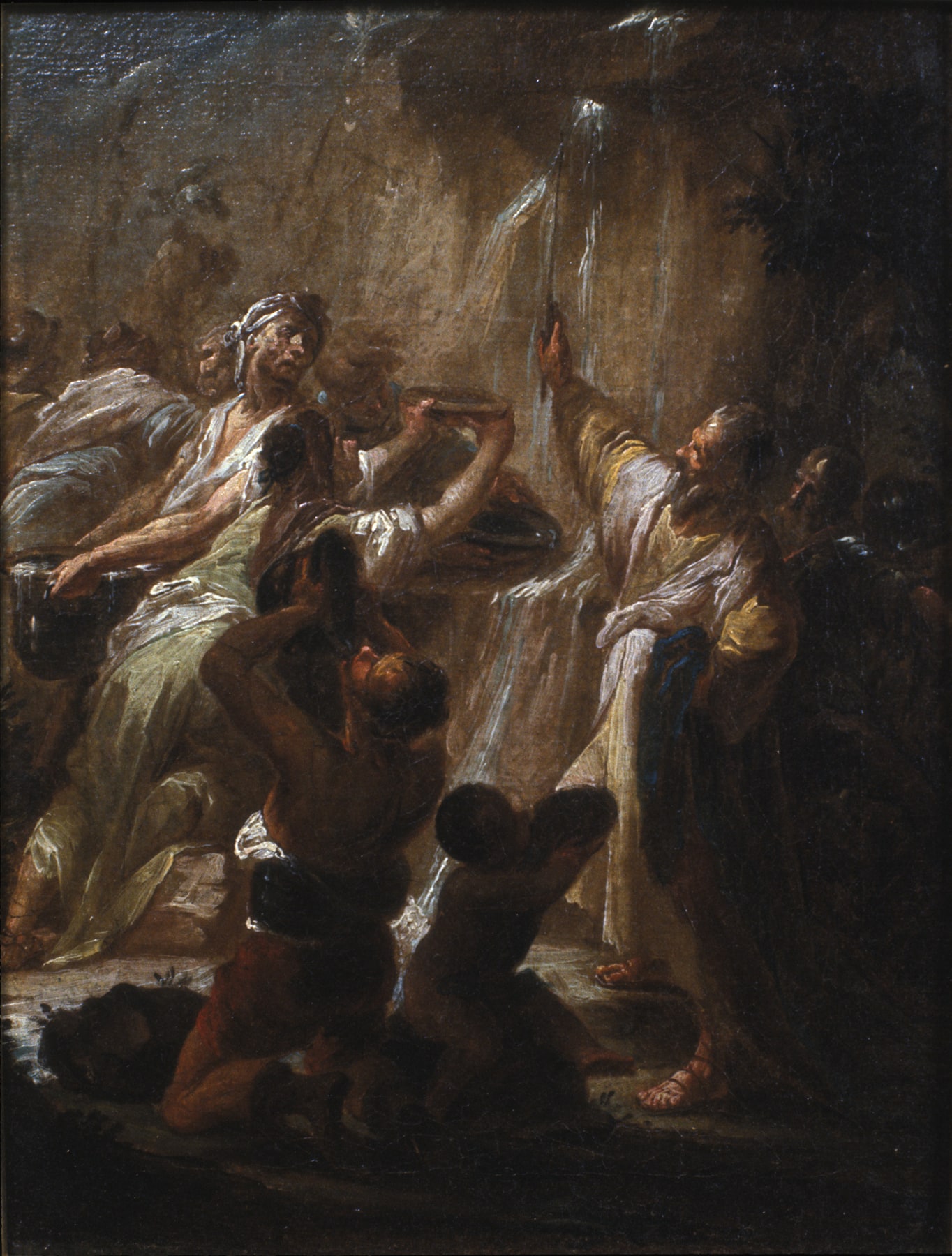 Moses Striking Water from the Rocks