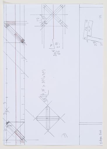 preparatory drawing for series Reflections & Refractions
