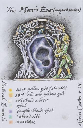 preparatory drawing for Moor’s Ear