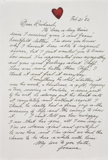 letter from Joanna