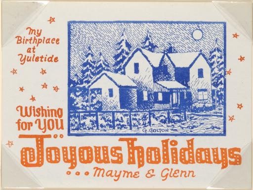 My Birthplace at Yule Tide