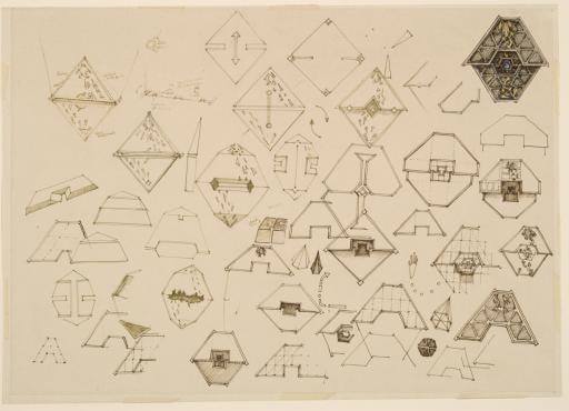 preparatory sketch for "Frog Labyrinth"