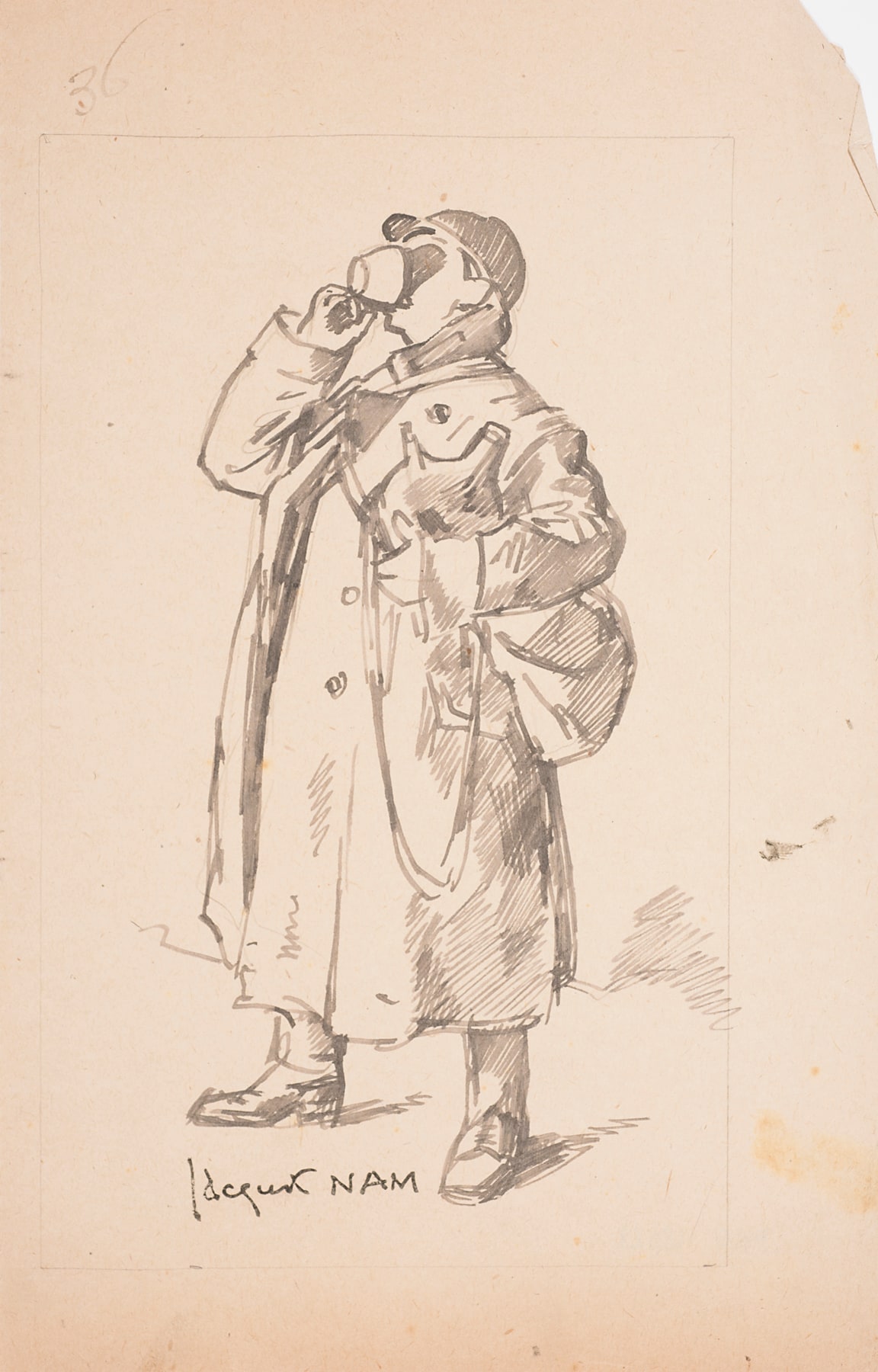 untitled (standing man drinking coffee)