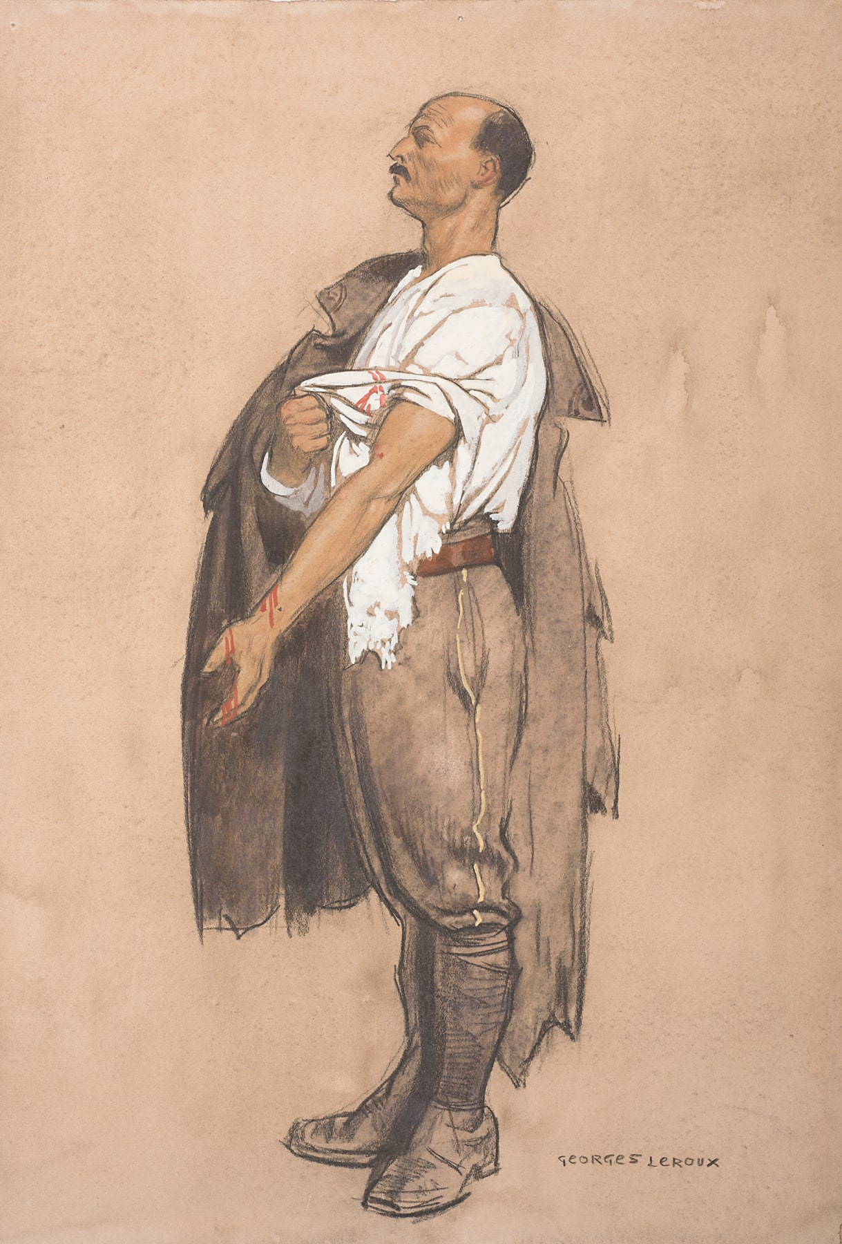 untitled (soldier with injured arm)