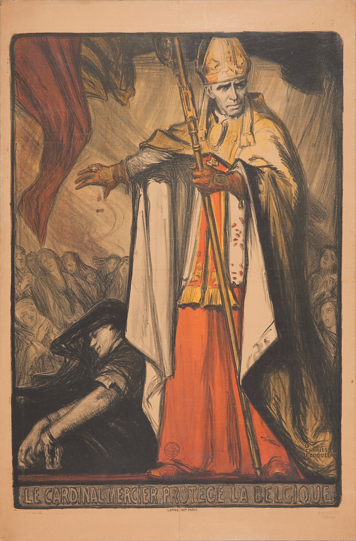 Le Cardinal Mercier Protège Belgique (Cardinal Mercier Protecting Belgium)