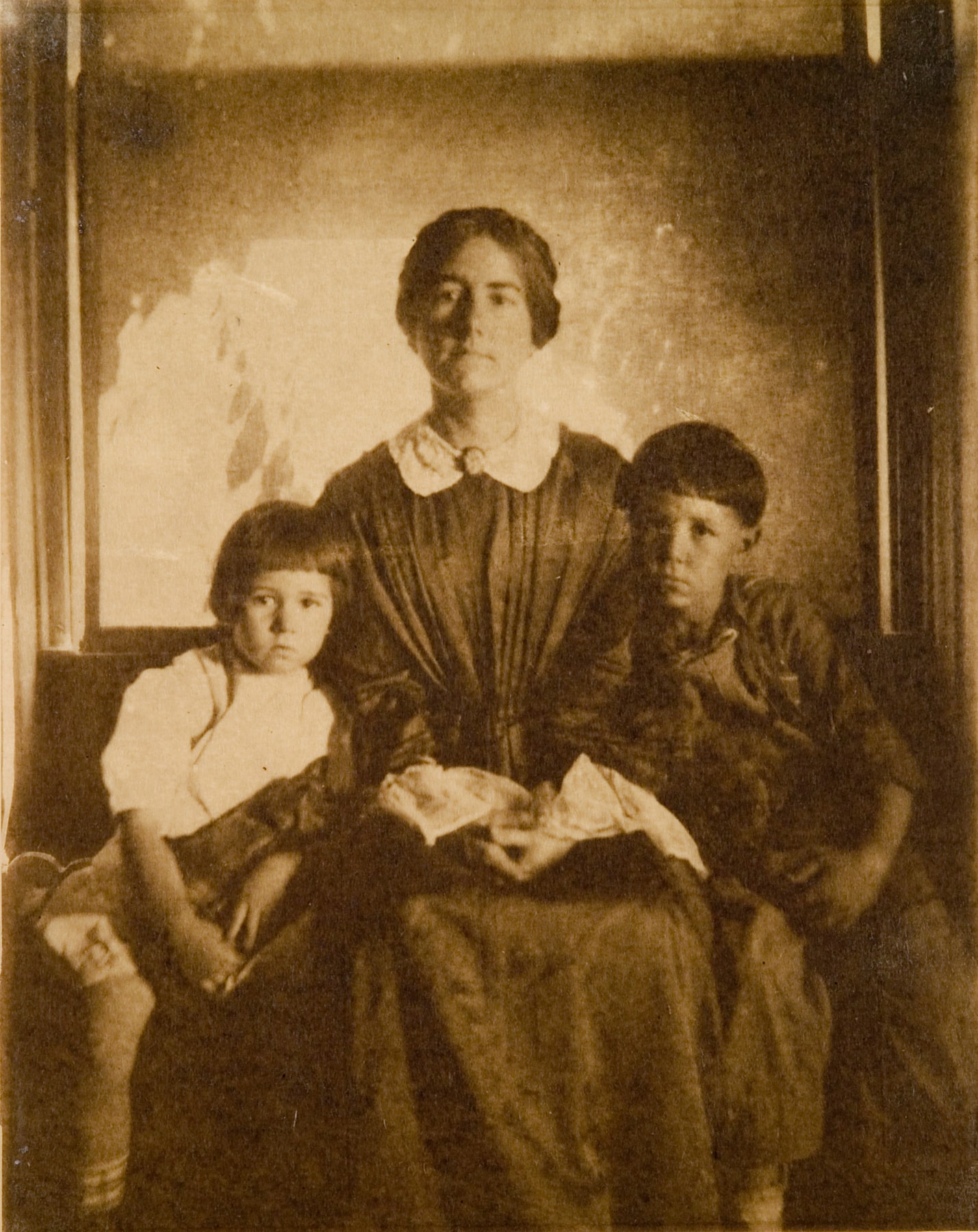untitled (Mrs. Hermine Turner, Son, and Daughter Mina)