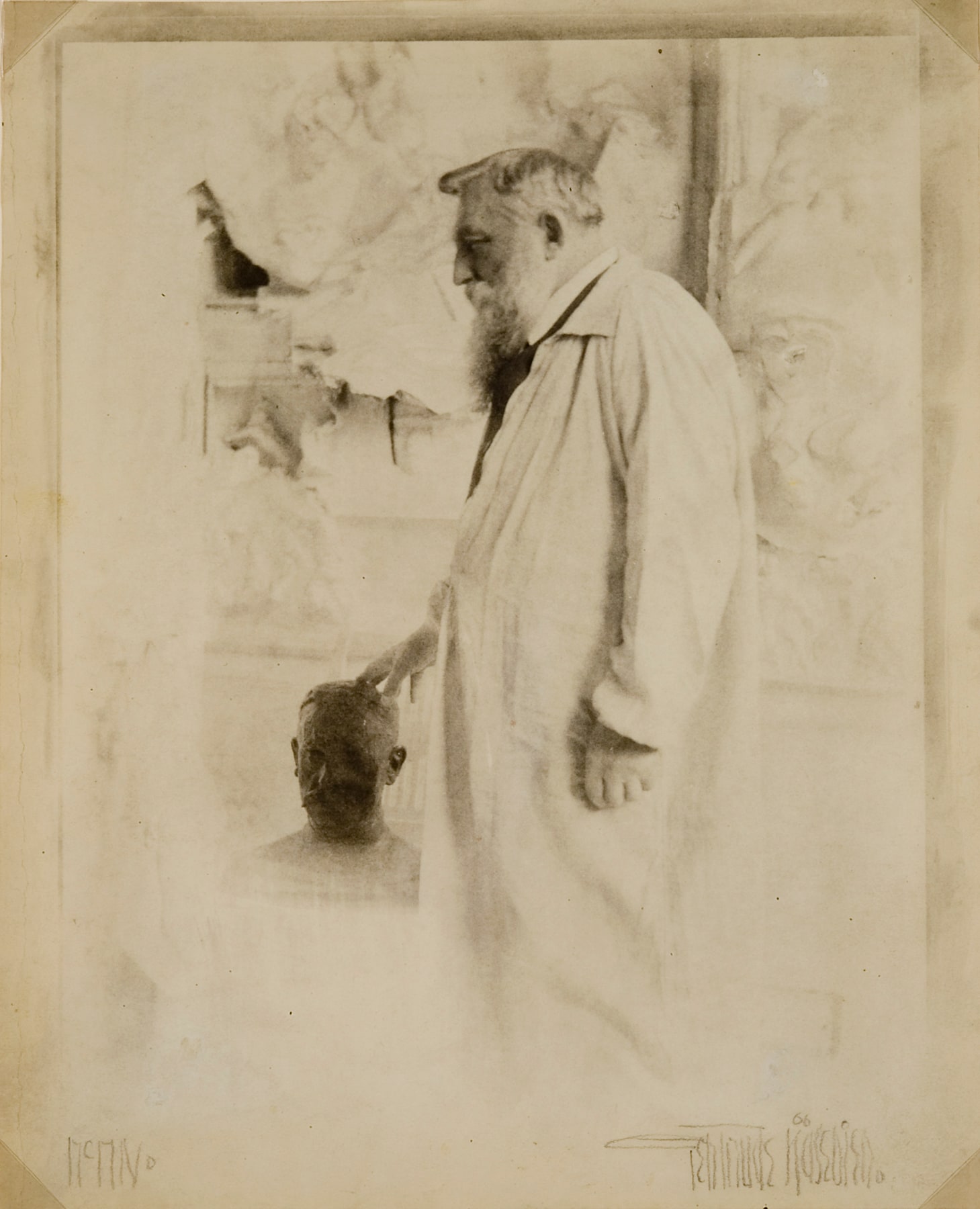 Rodin in His Studio