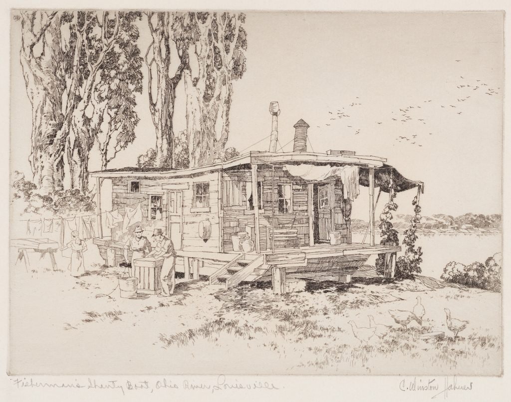 Fisherman's Shanty Boat, Ohio River, Louisville