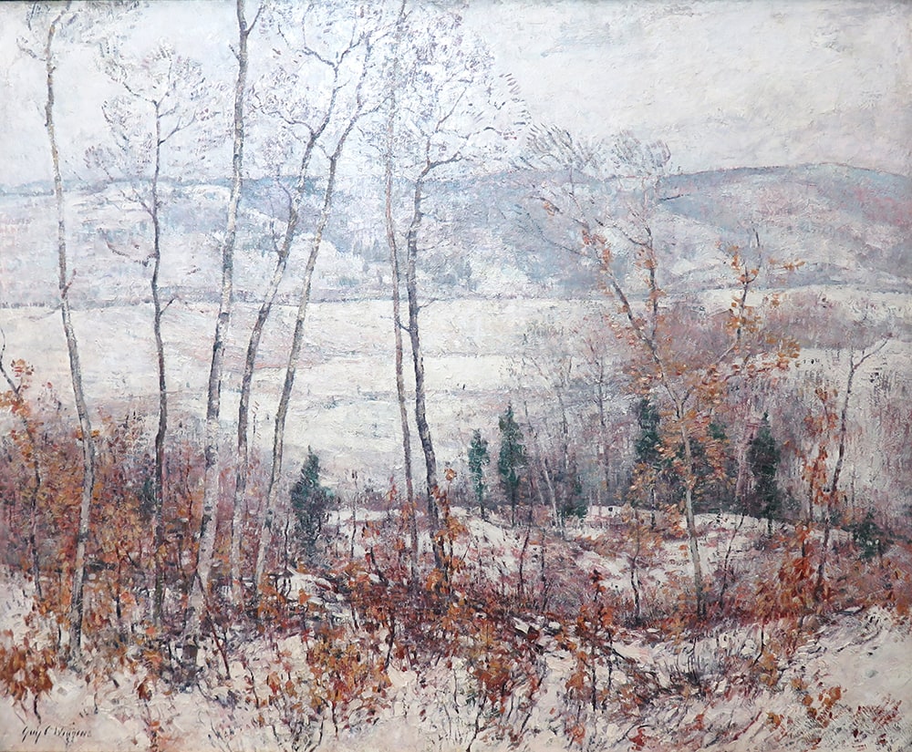 Valley Snow and Distant Hills