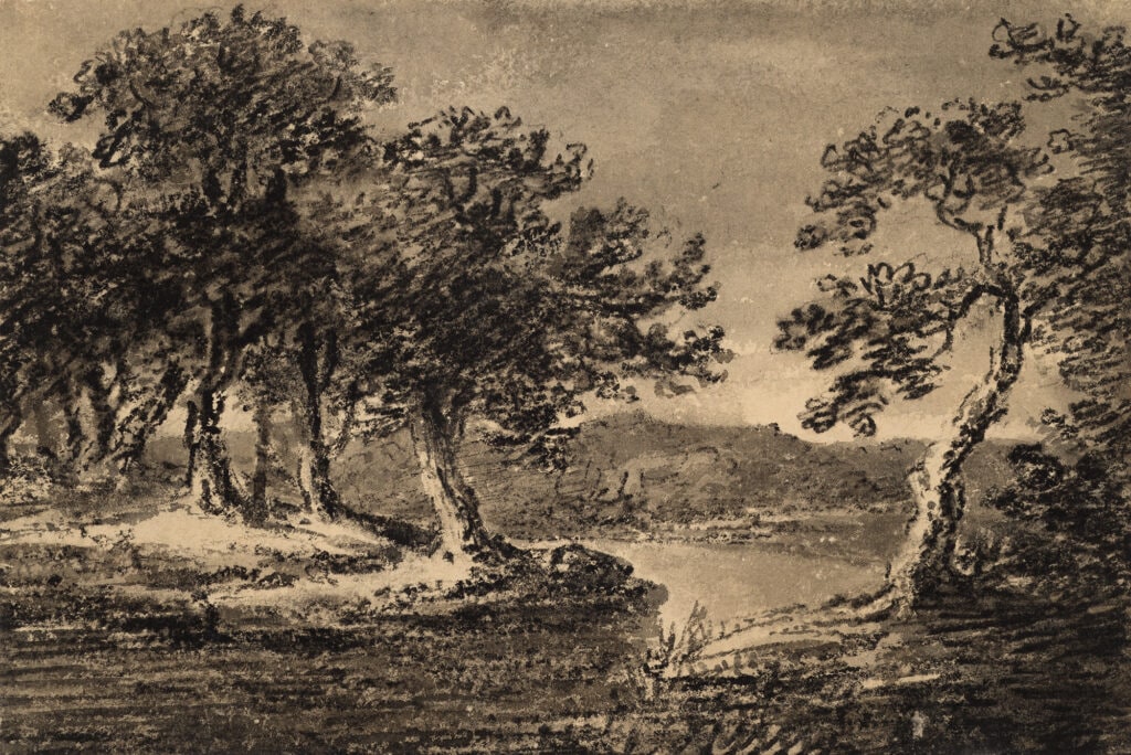 Landscape with Lake and Mountains