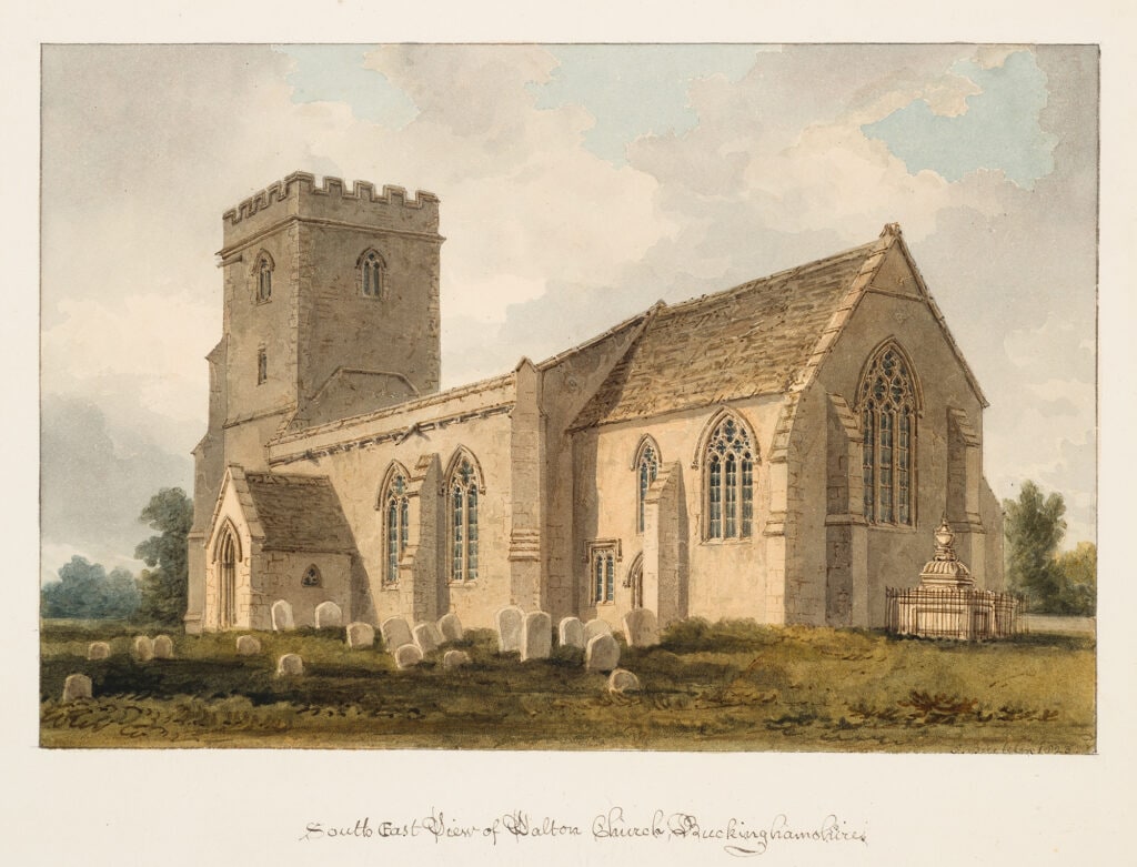 Southeast View of Walton Church, Buckinghamshire