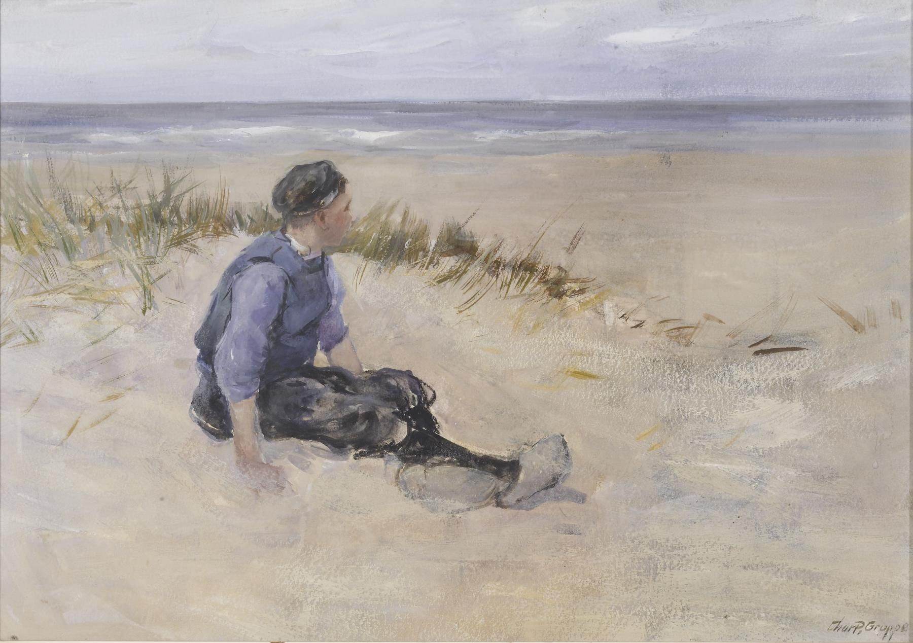 Figure on Beach, Holland