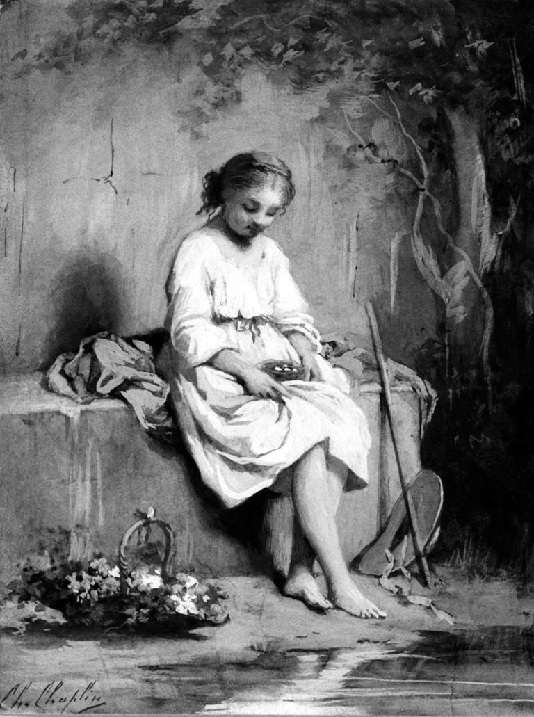 Girl with Birds Nest