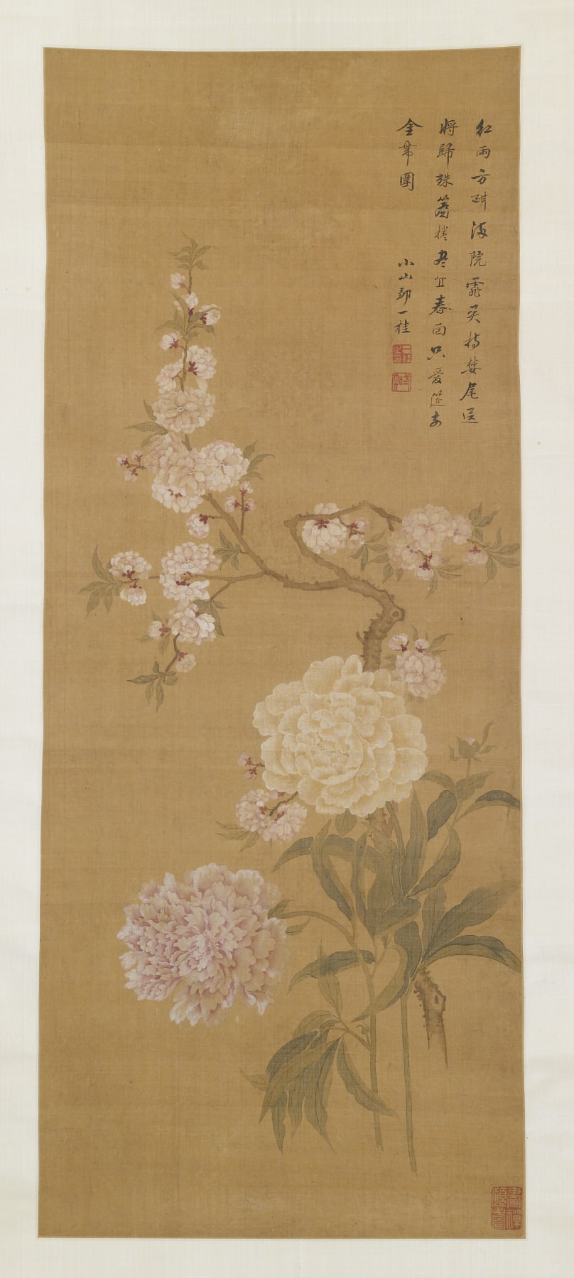 Flowering Peach and Peonies