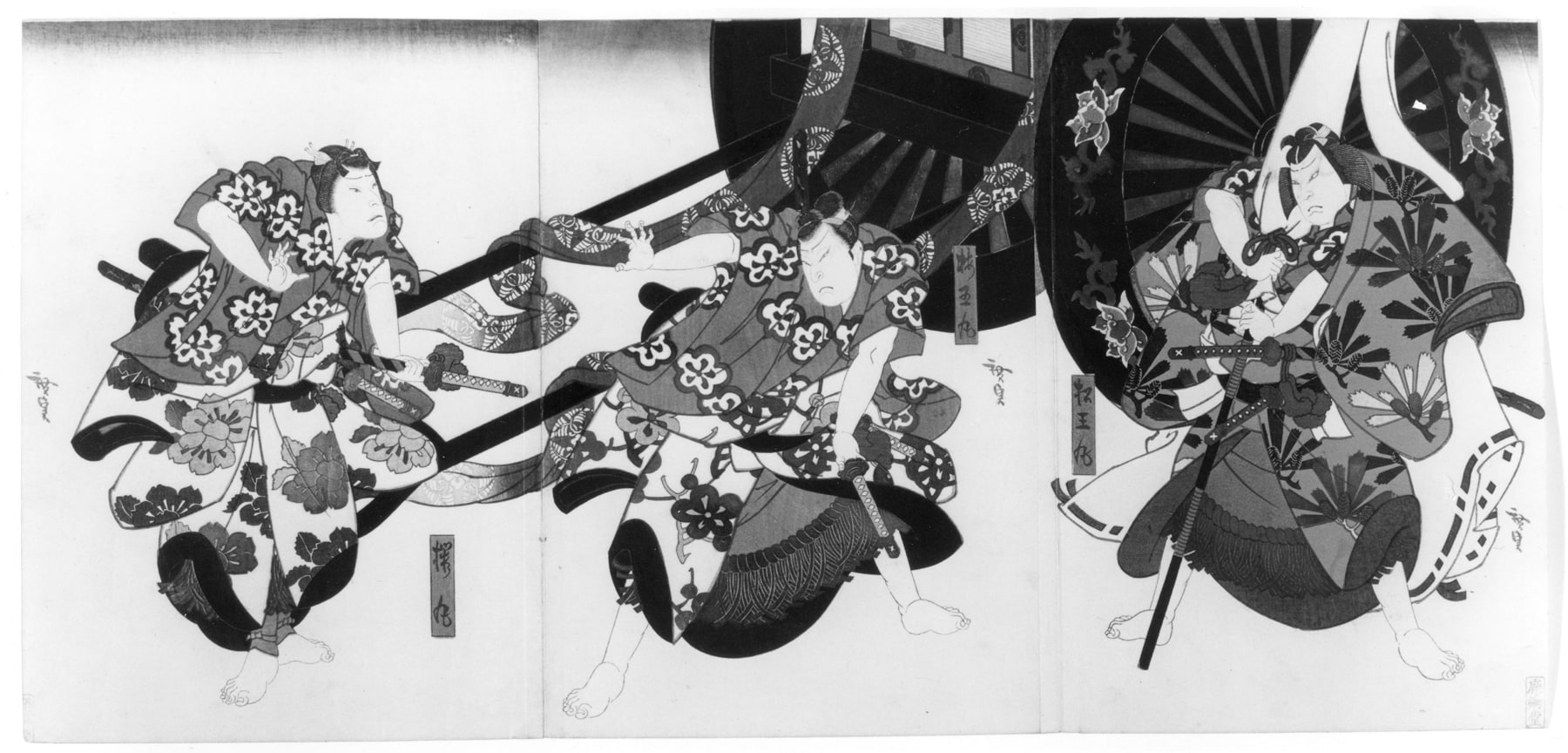 Three Part Print: Sugawara buyuden