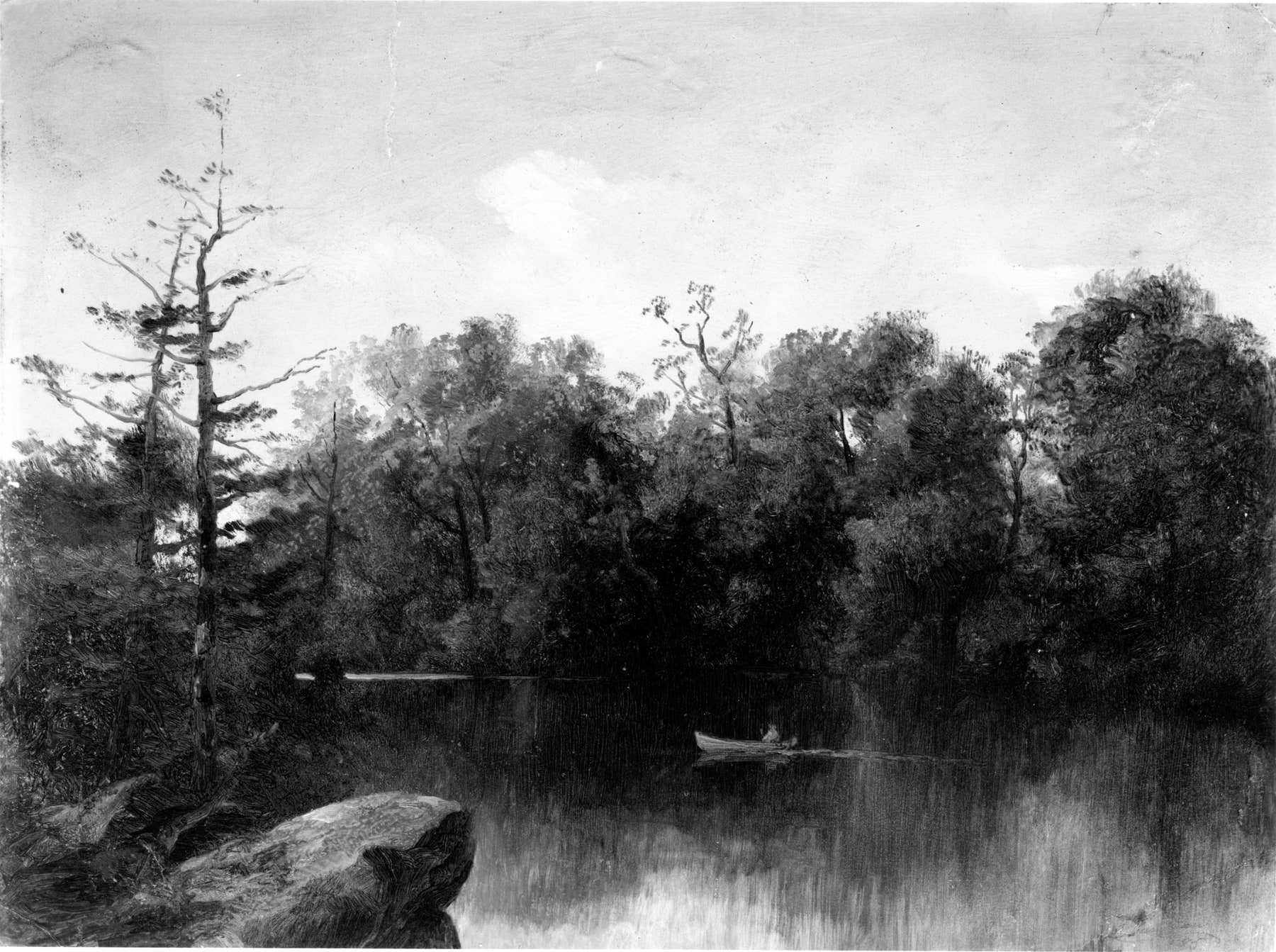 Autumn on a lonely stream