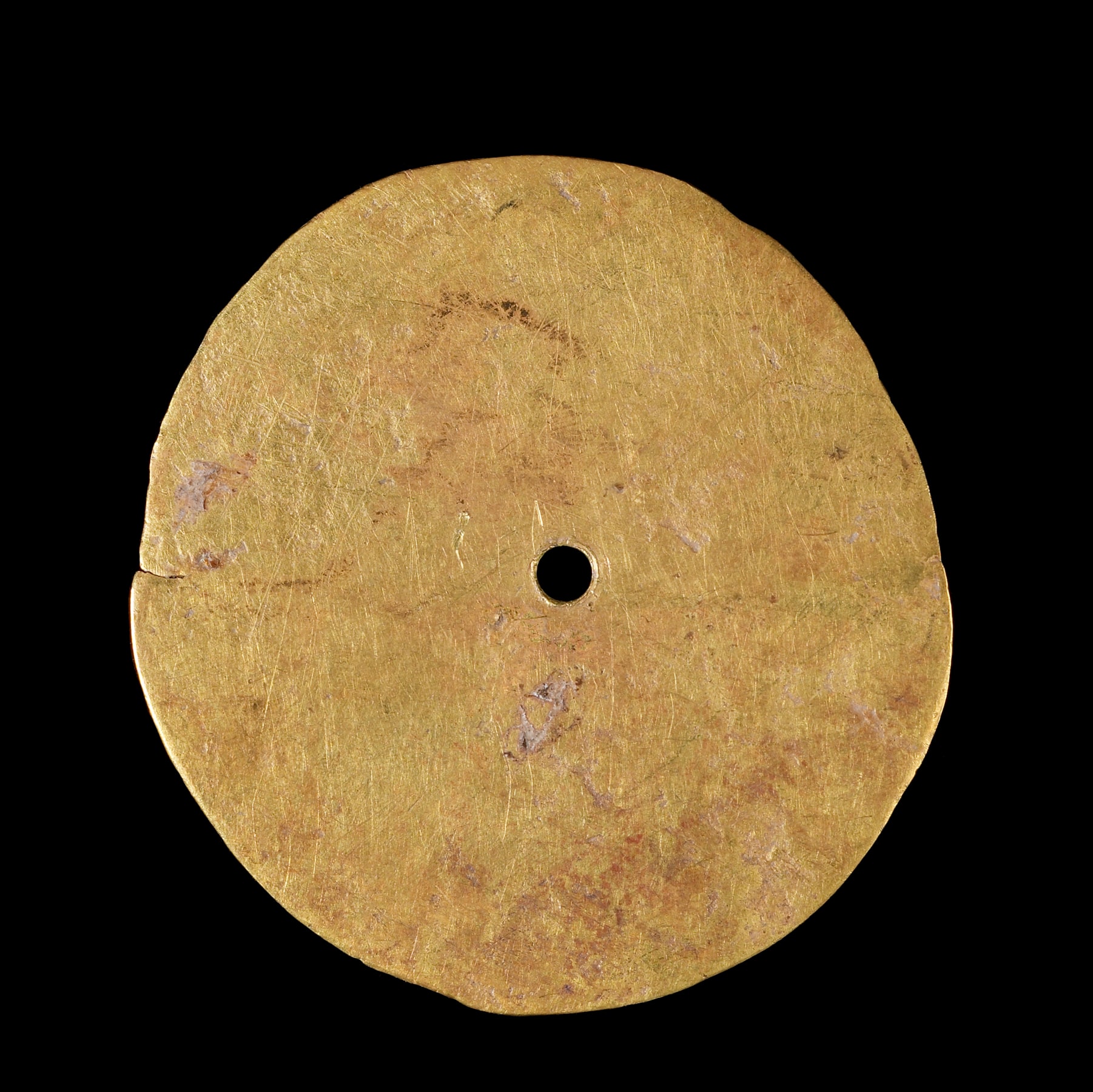 Disc-Shaped Ornament with Pierced Hole