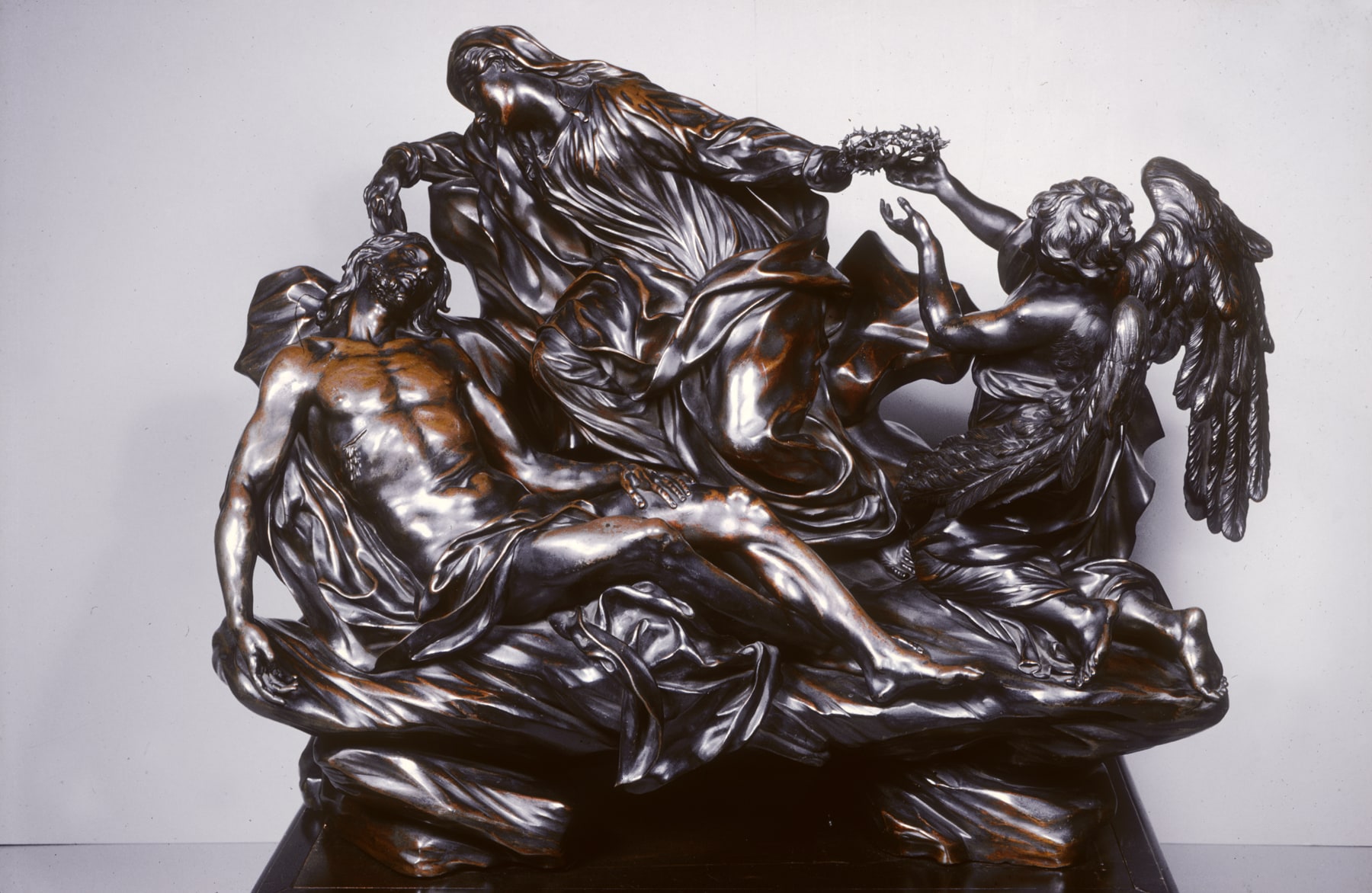 The Dead Christ Mourned by the Virgin and an Angel