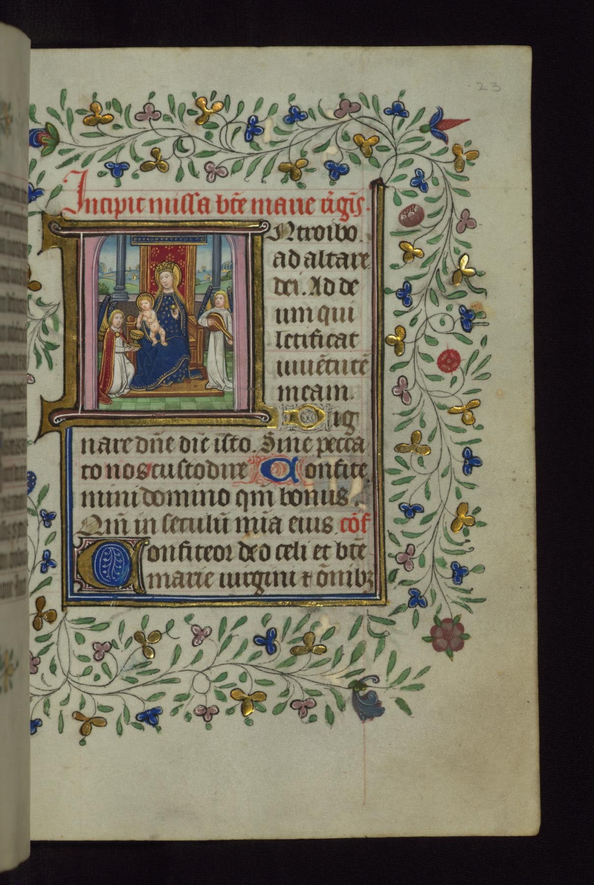Madonna and Child enthroned